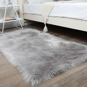 Large Rectangle Faux Fur Rugs Anti-Slip Shaggy Rug LivingRoom Bedroom Carpet Mat