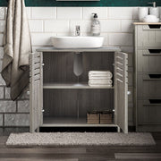 Grey Oak Bathroom Range Set Under Sink Mirror Cabinet Furniture Storage Cupboard