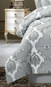 3 Pcs Bedspread Jacquard Quilted Heavy Comforter Bedding Set Bed Throw & Pillows