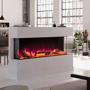 Electric Fireplace Panoramic Media Fire 40-70in Standing Insert LED Fireplace