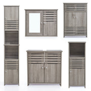 Grey Oak Bathroom Range Set Under Sink Mirror Cabinet Furniture Storage Cupboard