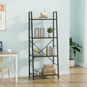 Ladder Shelf Bookshelf 4-Tier Shelving Plant Stand Cabinet Storage Cupboard Rack