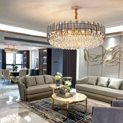 40/60/80cm Raindrop Crystal Chandelier Pendant Ceiling Light Restaurant Kitchen