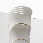 Bathroom Under Sink Cabinets Basin Storage Cupboard Dual Shutter Doors 2 Shelves