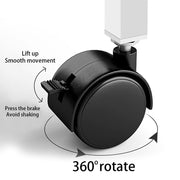 2 Tier Mobile Computer Notebook Desk Adjustable Overbed Sofa Laptop Stand Table