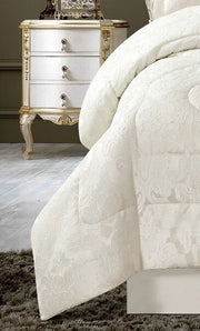 3 Pcs Bedspread Jacquard Quilted Heavy Comforter Bedding Set Bed Throw & Pillows