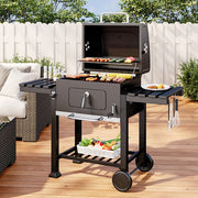 BBQ Smoker Charcoal Barbecue Grill Portable Outdoor Garden Decking Backyard Kit