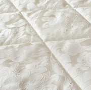 3 Pcs Bedspread Jacquard Quilted Heavy Comforter Bedding Set Bed Throw & Pillows