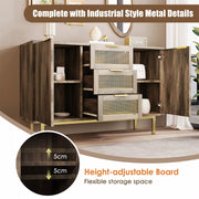 Sideboard Cabinet Cupboard Storage Drawers and Doors for Living Room, Bedroom