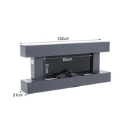 52inch 2kW Electric Fireplace Suite Wooden Surround Remote Control LED Flame