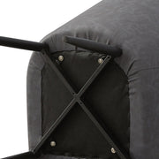 2x Luxury Dining Chair PU Faux Leather Metal Legs Grey Restaurant Kitchen Chairs