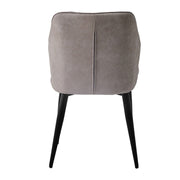 2x Dining Chair PU High backrest Metal Legs Kitchen Home Restaurant Office Room