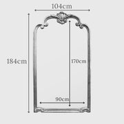 Extra Large Ornate Frame Leaner Wall Mirror Antique Gold 184cm x 104cm