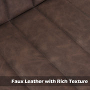 2 x Brown Grey Stripe Faux Leather PU Sauqre Bar Stools Pub Chair Padded Seats