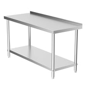 2-5ft Commercial Stainless Steel Food Prep Work Table Bench Kitchen Unit Cabinet