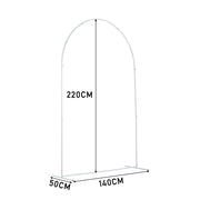 Large Arch Door Wedding Metal Frame Backdrop Stand Party Flower Decor Rack 220cm