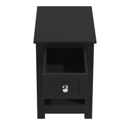 Nightstand Storage Shelf Wood Bedside Table Cabinet Side End Coffee Tea Table UK