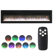 2023 New Electric LED Fireplace Wall Mounted Inset Into Fire 9/12 Colour 40-72in