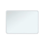 Modern Wall Mount Self-adhesive Plain Bevelled Bathroom Mirror Frameless Mirror
