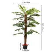 2ft-6FT Large Artificial Palm Tree Indoor Outdoor Potted Plant Home Office Decor