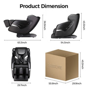 3D Smart Electric Full Body Zero Gravity Massage Chair Recliner Heating 12 Modes