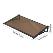 Door Canopy Window Awning Rain Shelter Front Back Porch Outdoor Patio Roof Cover