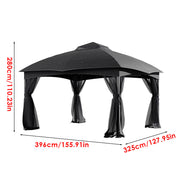 Aluminium Pergola Outdoor Garden Gazebos Summer Gazebo Large Canopy Patio Awning
