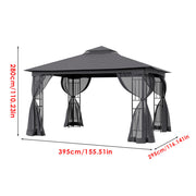 Aluminium Pergola Outdoor Garden Gazebos Summer Gazebo Large Canopy Patio Awning