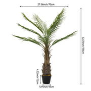 2ft-6FT Large Artificial Palm Tree Indoor Outdoor Potted Plant Home Office Decor