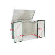 Outdoor Lockable Bicycle Shed Bike Storage Tools Box Garden 4 3 Bicycles Parking