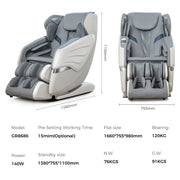 3D Smart Electric Full Body Zero Gravity Massage Chair Recliner Heating 12 Modes