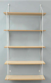 5 Tier Metal Wire Black/White/Gold Wall Floating Shelf Display Storage Shelves