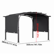 Aluminium Pergola Outdoor Garden Gazebos Summer Gazebo Large Canopy Patio Awning