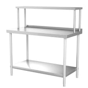 Commercial Catering Work Top Table Stainless Steel Bench Kitchen Food Storage