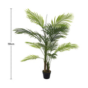 2ft-6FT Large Artificial Palm Tree Indoor Outdoor Potted Plant Home Office Decor