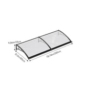 Door Canopy Window Awning Rain Shelter Front Back Porch Outdoor Patio Roof Cover