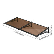 Door Canopy Window Awning Rain Shelter Front Back Porch Outdoor Patio Roof Cover