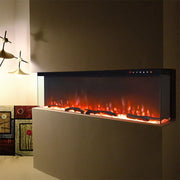 Electric Fireplace Panoramic Media Fire 40-70in Standing Insert LED Fireplace