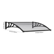 Door Canopy Awning Back Front Window Roof Rain Cover Porch Patio Outdoor Shelter
