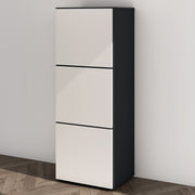 Shoe Storage Cabinet Wooden Shoe Rack Space-saving 3 Units 6 Tiers Many Colors