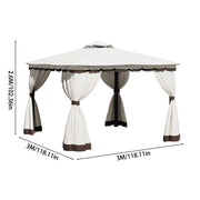 Aluminium Pergola Outdoor Garden Gazebos Summer Gazebo Large Canopy Patio Awning