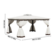 Aluminium Pergola Outdoor Garden Gazebos Summer Gazebo Large Canopy Patio Awning