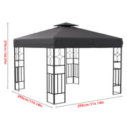 Aluminium Pergola Outdoor Garden Gazebos Summer Gazebo Large Canopy Patio Awning
