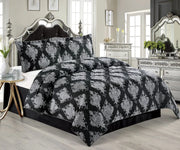 3 Pcs Bedspread Jacquard Quilted Heavy Comforter Bedding Set Bed Throw & Pillows