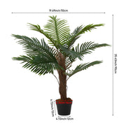 2ft-6FT Large Artificial Palm Tree Indoor Outdoor Potted Plant Home Office Decor