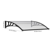 Door Canopy Awning Back Front Window Roof Rain Cover Porch Patio Outdoor Shelter