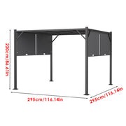 Aluminium Pergola Outdoor Garden Gazebos Summer Gazebo Large Canopy Patio Awning
