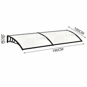 Door Canopy Awning Shelter Outdoor Patio Porch Front Back Window Roof Rain Cover