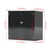 Outdoor Garden Storage Shed Bike Metal Pent Tool Shed House Bin Park 2-4 Bicycle