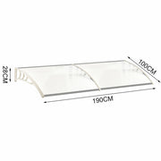 Door Canopy Awning Shelter Outdoor Patio Porch Front Back Window Roof Rain Cover